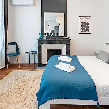 Les Du 48j Design 7 Clim Et Kitchenette Centre Apartmán